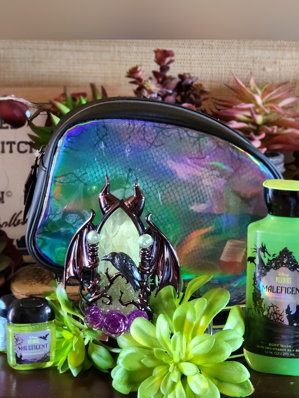 Disney X Bath & Body Works Maleficent Collection Holographic Bag - Picture 3 of 8